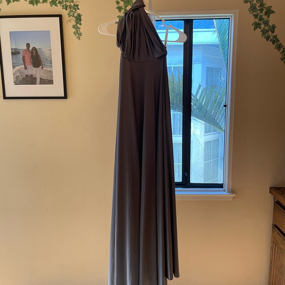 Gray/silver ballgown designed by Goddess by Nature (fits size 6-12)